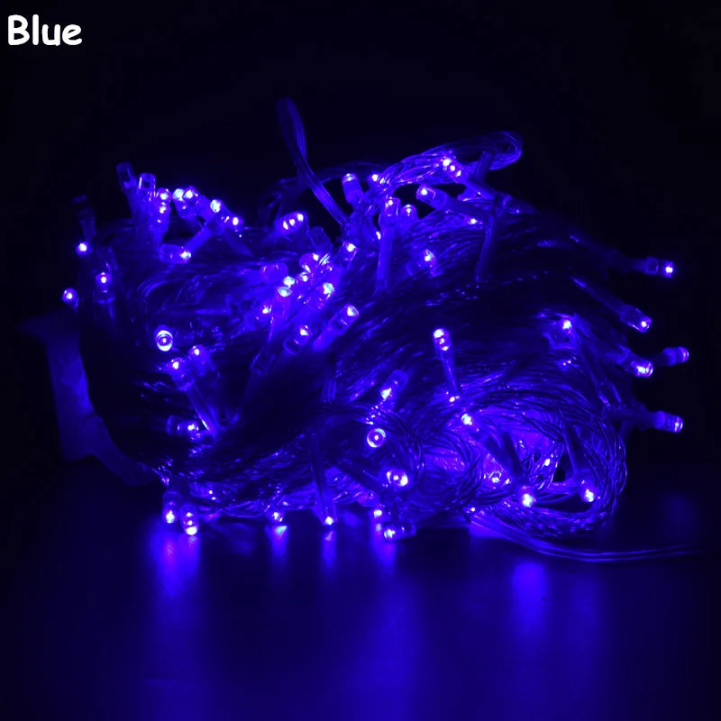 Christmas Lights 5M 10M 20M 30M 50M 100M Led String Fairy Light 8 Modes Christmas Lights For Wedding Party Holiday Lights