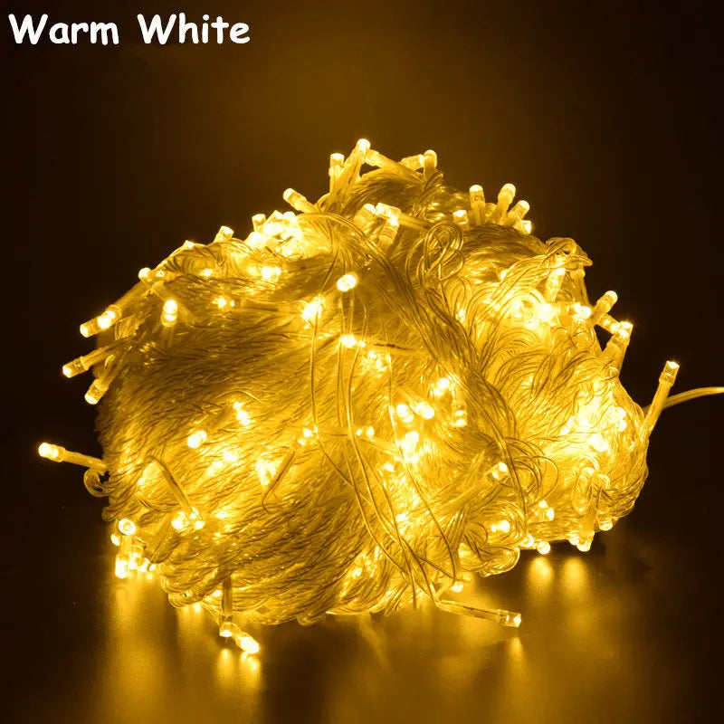 Christmas Lights 5M 10M 20M 30M 50M 100M Led String Fairy Light 8 Modes Christmas Lights For Wedding Party Holiday Lights