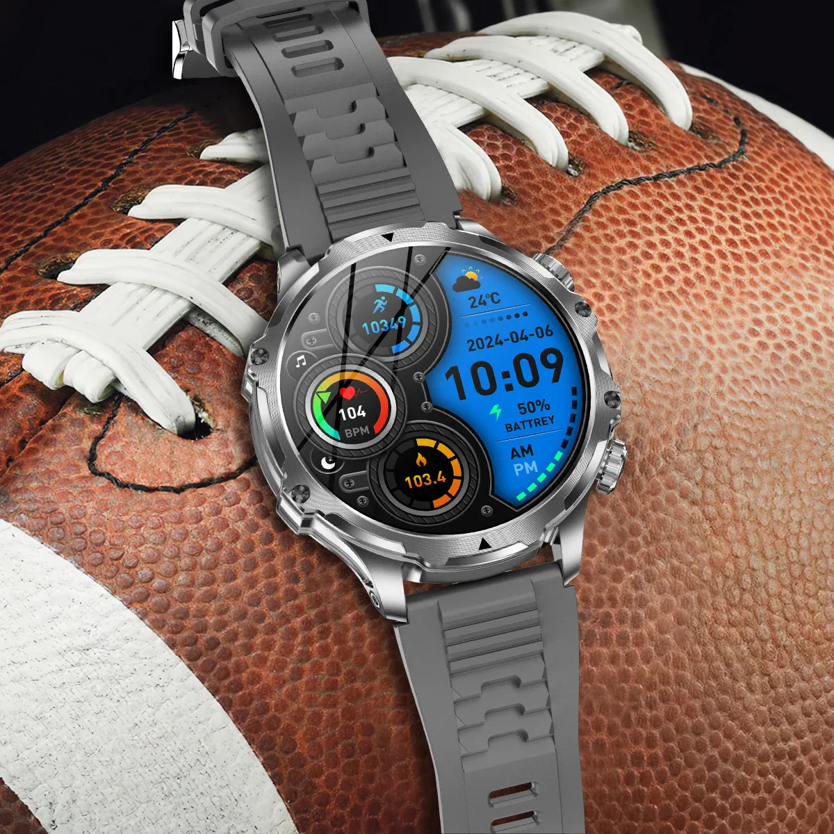 2025 New GPS LED 700MAH Sports Smartwatch Men's 1.90 "AMOLED Screen Heart Rate Blood Pressure Health Smart Watch For Huawei IOS