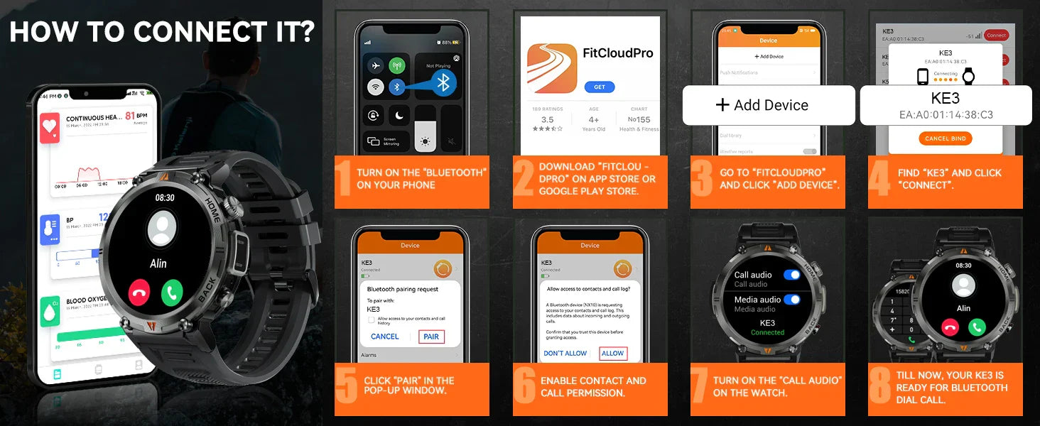 EIGIIS New KE3 Sports Watch