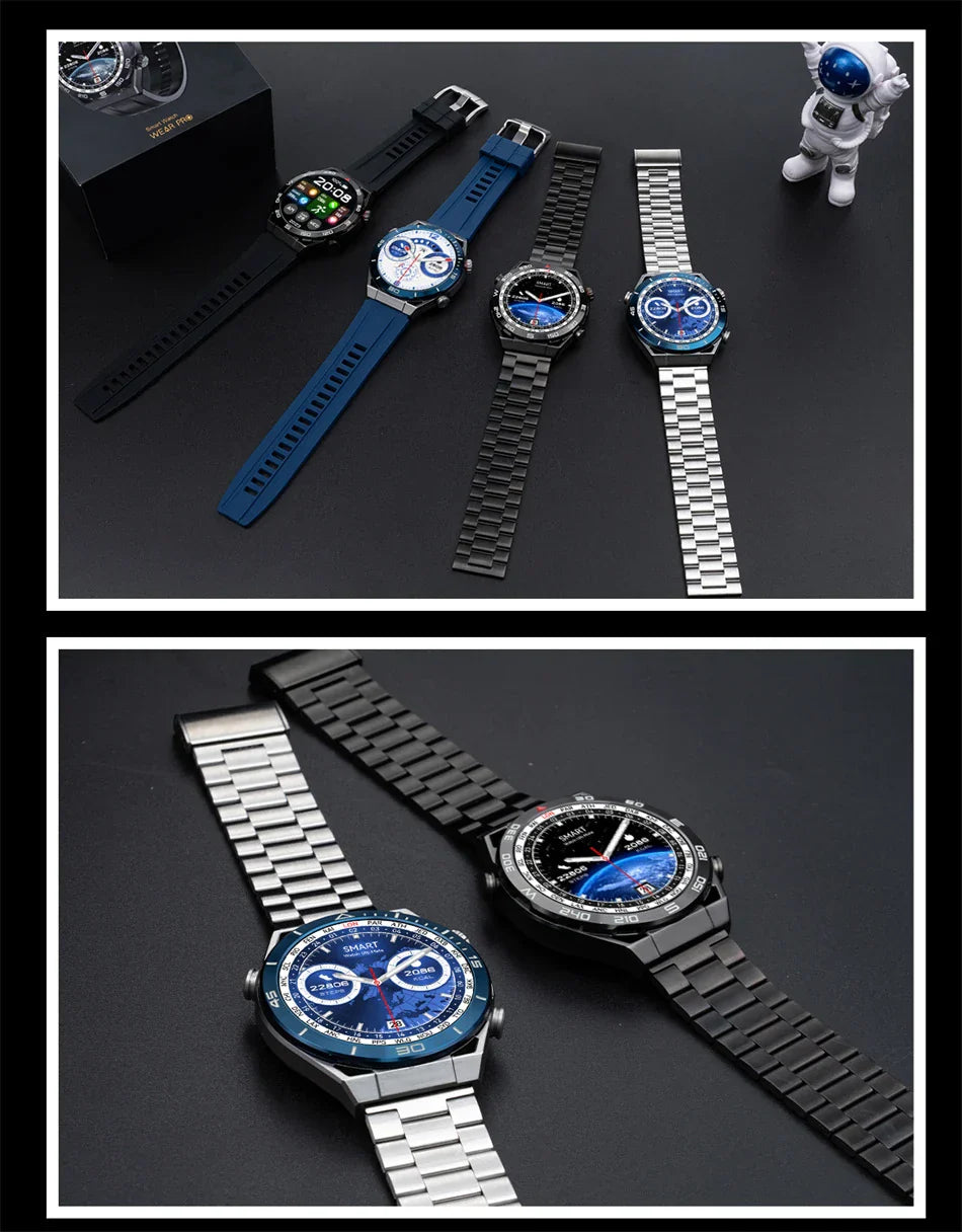 New Compass Smart Watch Men GPS Sport Track Fitness Watches Outdoor Compass Bluetooth Call HD Full Touch Screen NFC Smartwatch