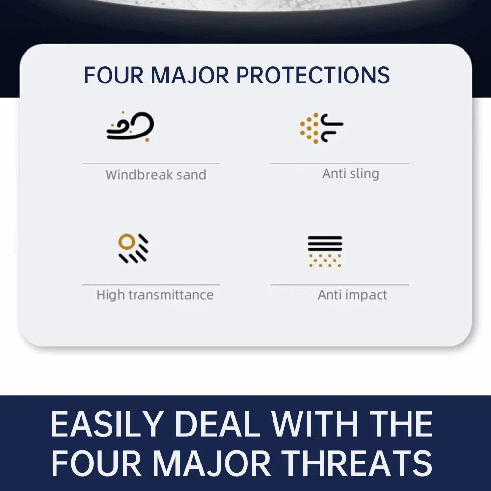 Motorcycle Goggles Glasses Men Women Eye Protect Off-road Cycling Safety Anti Dust Glasses Protection Moto Dust-proof Eyeglasses